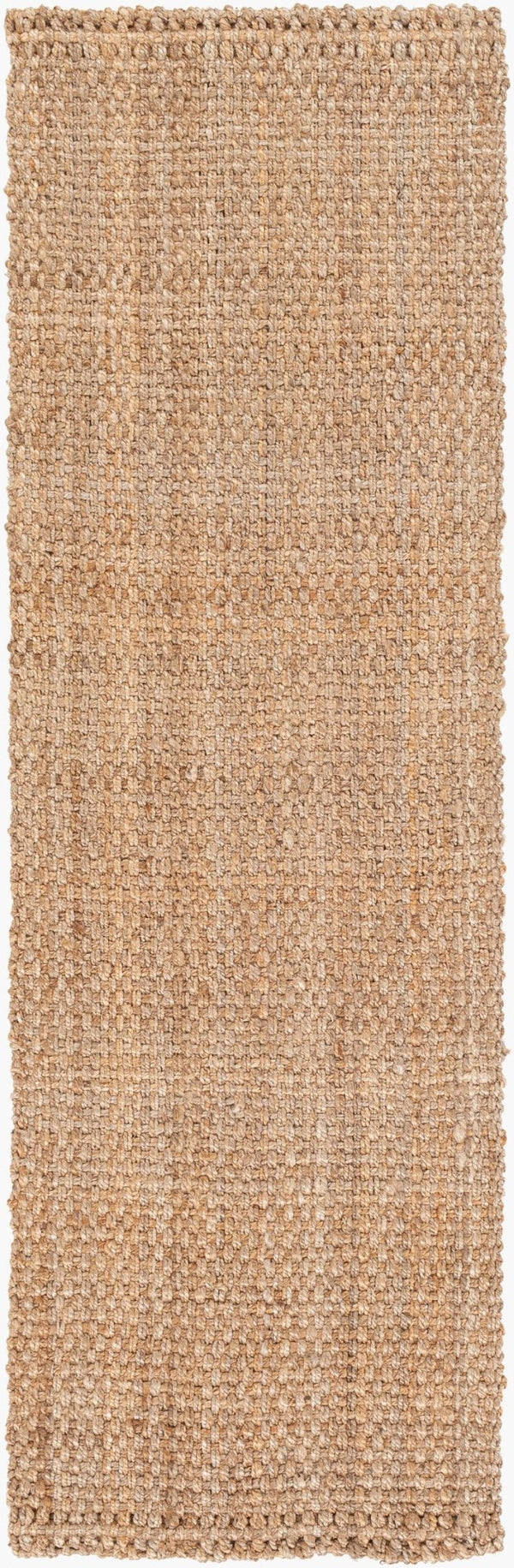 Livabliss Jute Flatweave Handwoven Area Rug Natural Fiber Farmhouse Bohemian Living Room Tan 2'6" x 8' JS2-268