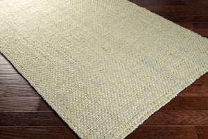 Surya Jute Woven Handmade Rug 2' X 3' - Rustic Farmhouse Charm, Easy Care, Perfect For Cozy Spaces Blue Jute Js220-23