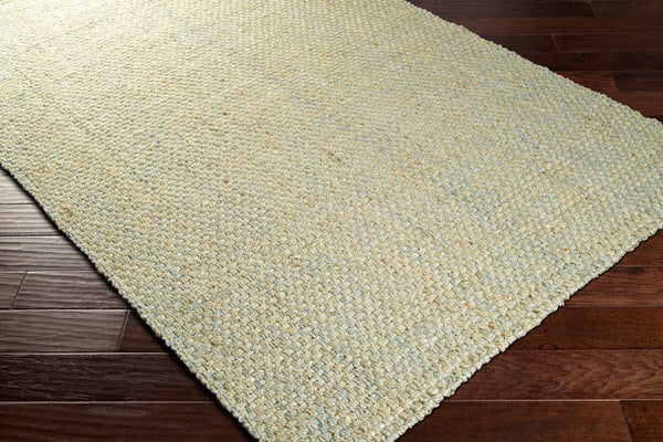 Surya Jute Woven Handmade Rug 2' X 3' - Rustic Farmhouse Charm, Easy Care, Perfect For Cozy Spaces Blue Jute Js220-23
