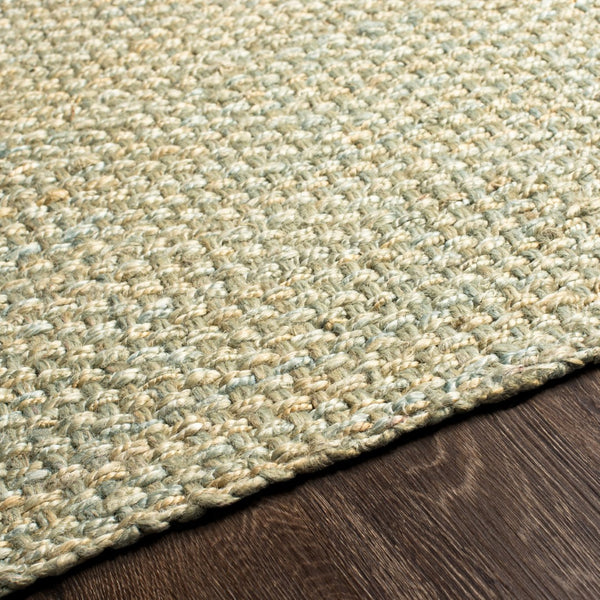 Surya Jute Woven Handmade Rug 2' X 3' - Rustic Farmhouse Charm, Easy Care, Perfect For Cozy Spaces Blue Jute Js220-23