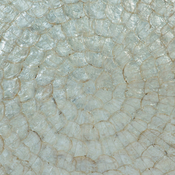 Bernhardt Bernhardt Helios Console With Capiz Starburst Panels, Polished Steel Legs & Hidden Storage Elegance 382860