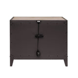 Quincy Stone-Top Bachelor's Chest with Storage Drawer Black with Molasses Finish P375123 Pulaski Furniture