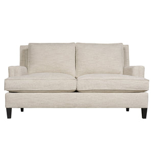 Bernhardt Bernhardt Addison Loveseat — Customizable Modern Loveseat With Welted Seams, Spring-Down Cushions, Tapered Legs - Made to Order B1485A
