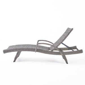 English Elm Christopher Knight Home® - Crete Wicker Chaise Lounge Set - Weather-Resistant Outdoor Chairs For Modern Patios & Pool Areas 58997.00ARMMP2