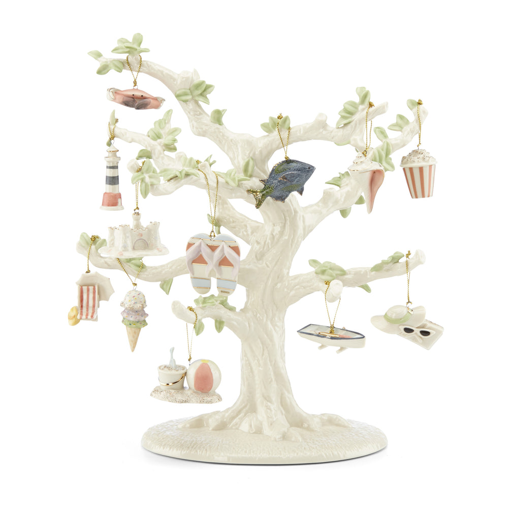 Lenox Summer 12-Piece Mini Ornament & Tree Set Multi, NO COLOR PORCELAIN 850422