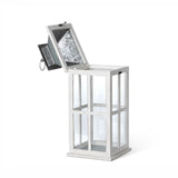 Park Hill Coastal Whitewash Lantern ELW20535