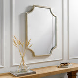 Joslyn JSL-002 40"H x 30"W x 2"D Accent Mirror JSL002-3040  Frame: Metallic - Silver Surya