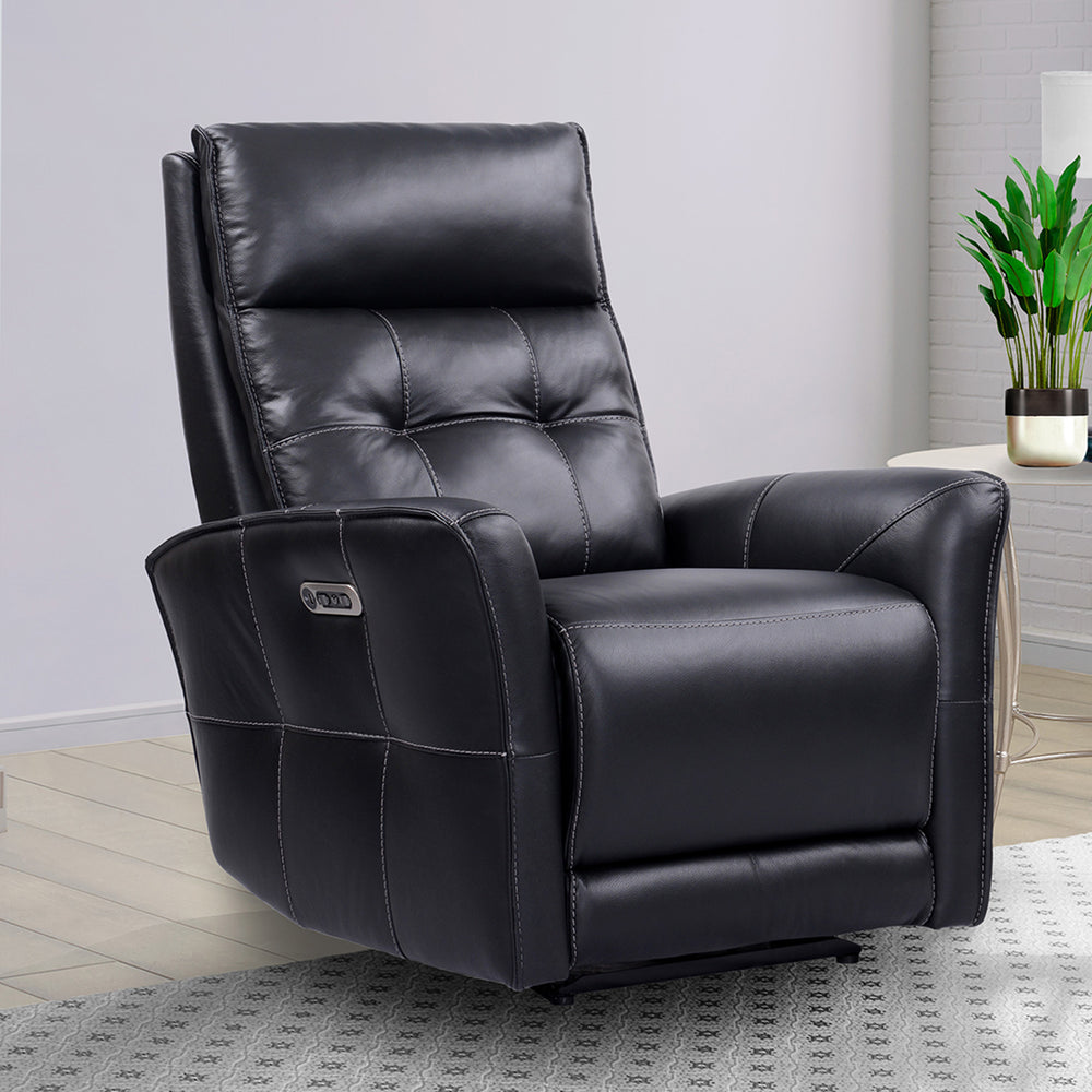 Parker House Parker Living Gershwin - Verona Black - Powered By Freemotion Zero Gravity Power Recliner Verona Black Top Grain Leather with Match (X) MGER#812PHZ-P25-VBK