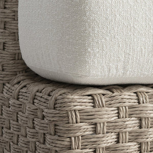 Bernhardt Bernhardt Trieste Outdoor Chair With Deep All-Weather Wicker, Ergonomic Cushions & Modern Geometry - Made to Order O1413A