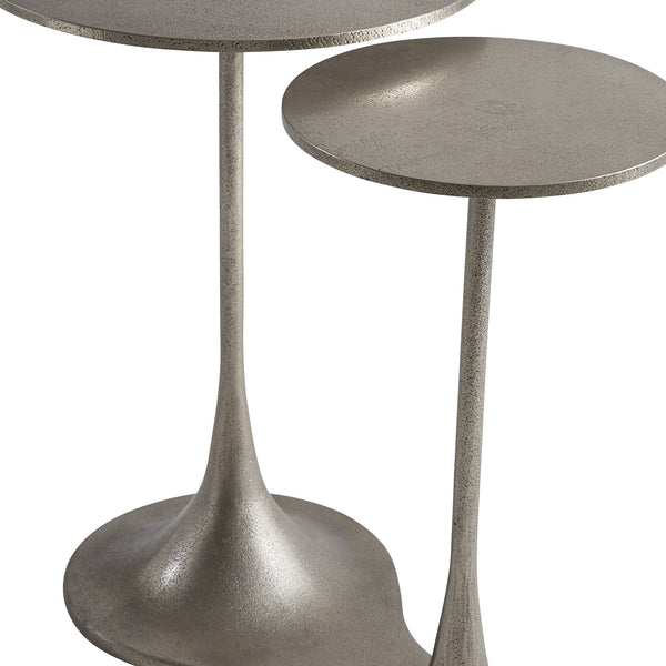 Bernhardt Bernhardt Graphite Cerchi Outdoor Accent Table — Dual-Surface Cast Aluminum, Weather-Resistant Style X04158