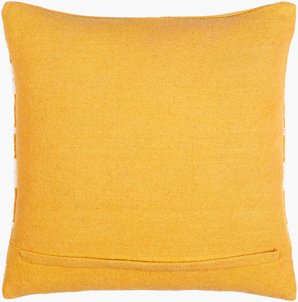 Surya Jason Wu Jsw-001 18" Accent Pillow - Stylish Cotton Decor Piece For Modern Home Spaces, Durable & Chic Saffron Cotton,Cotton Jsw001-2020d