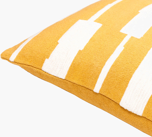 Surya Jason Wu Jsw-001 18" Accent Pillow - Stylish Cotton Decor Piece For Modern Home Spaces, Durable & Chic Saffron Cotton,Cotton Jsw001-2020d