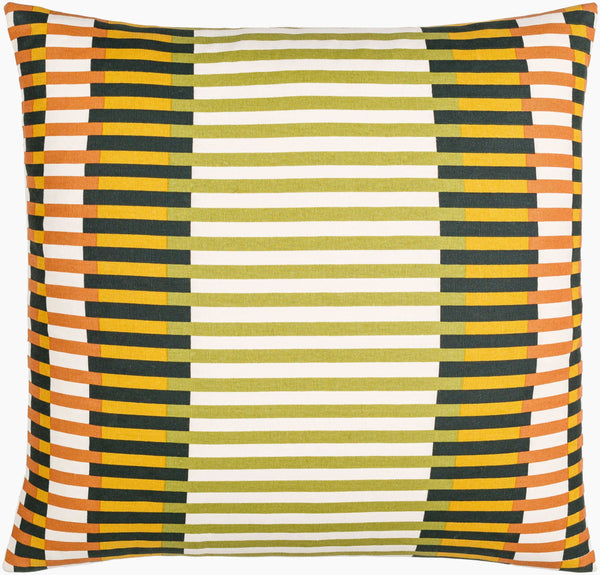 Surya Jason Wu Jsw-001 18" Accent Pillow - Stylish Cotton Decor Piece For Modern Home Spaces, Durable & Chic Cream Cotton,Cotton Jsw003-1818p