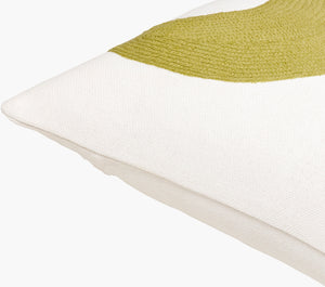 Surya Jason Wu Jsw-001 18" Accent Pillow - Stylish Cotton Decor Piece For Modern Home Spaces, Durable & Chic Cream Cotton,Cotton Jsw004-2222d