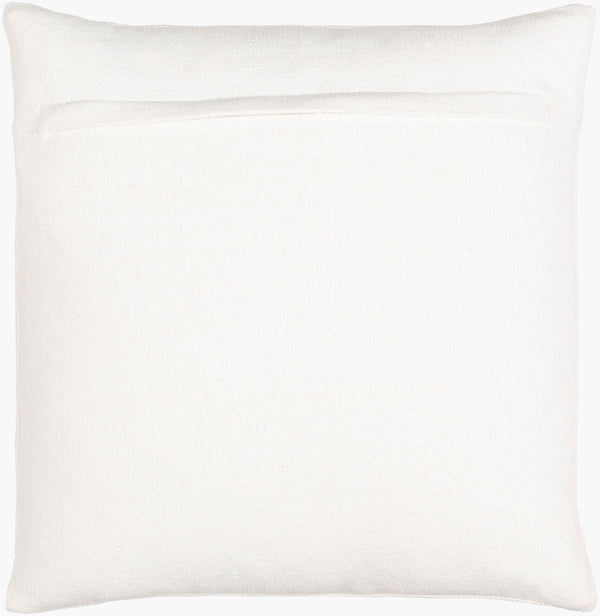 Surya Jason Wu Jsw-001 18" Accent Pillow - Stylish Cotton Decor Piece For Modern Home Spaces, Durable & Chic White Cotton,Cotton Jsw005-2020p