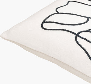 Surya Jason Wu Jsw-001 18" Accent Pillow - Stylish Cotton Decor Piece For Modern Home Spaces, Durable & Chic White Cotton,Cotton Jsw005-2020p