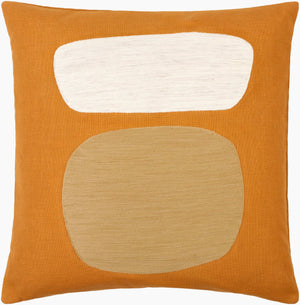 Surya Jason Wu Jsw-001 18" Accent Pillow - Stylish Cotton Decor Piece For Modern Home Spaces, Durable & Chic Camel Cotton,Cotton Jsw006-2222p
