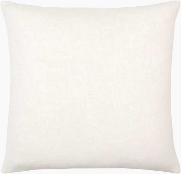 Surya Jason Wu Jsw-001 18" Accent Pillow - Stylish Cotton Decor Piece For Modern Home Spaces, Durable & Chic White Cotton,Cotton Jsw007-1818