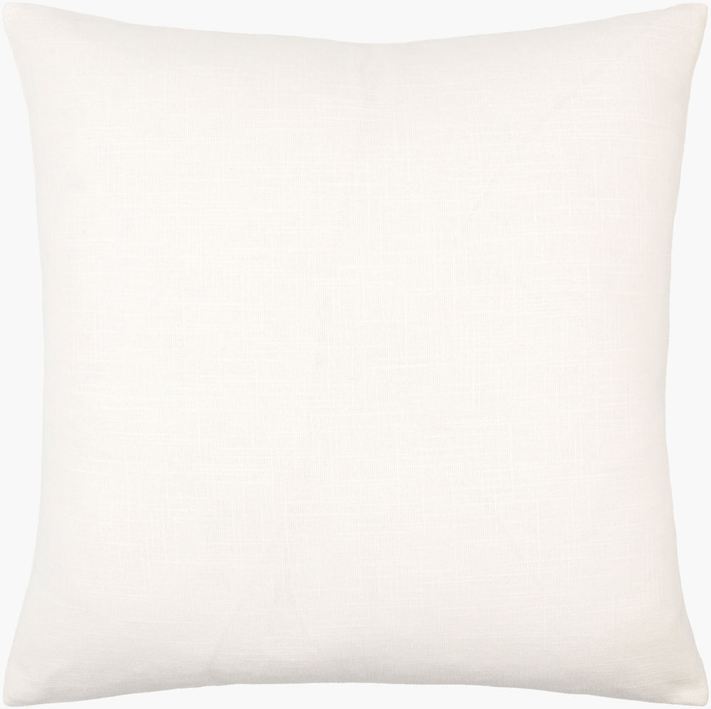 Surya Jason Wu Jsw-001 18" Accent Pillow - Stylish Cotton Decor Piece For Modern Home Spaces, Durable & Chic White Cotton,Cotton Jsw008-2020