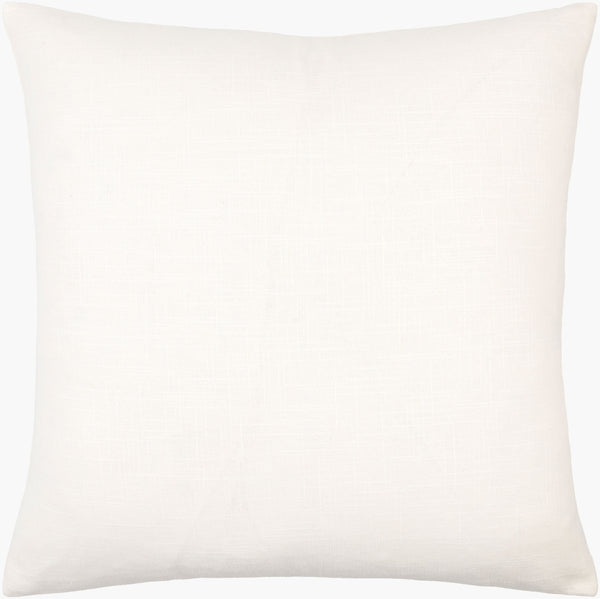 Surya Jason Wu Jsw-001 18" Accent Pillow - Stylish Cotton Decor Piece For Modern Home Spaces, Durable & Chic White Cotton,Cotton Jsw008-2020