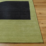 Jason Wu JSW-1002 8'10" x 12' Handmade Rug JSW1002-81012  Prairie Dust, Jet Black, Black Surya