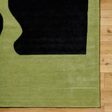 Jason Wu JSW-1002 8'10" x 12' Handmade Rug JSW1002-81012  Prairie Dust, Jet Black, Black Surya