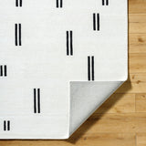 Jason Wu JSW-1003 8'10" x 12' Handmade Rug JSW1003-81012  White, Off-White, Onyx Surya