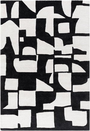 Jason Wu JSW-1005 8'10" x 12' Handmade Rug JSW1005-81012  Light Silver, Black Surya