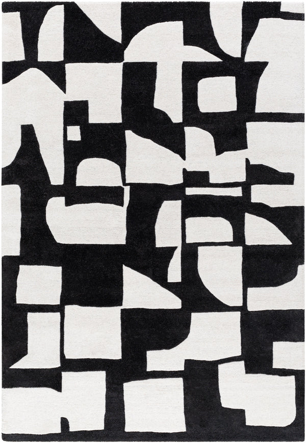 Jason Wu JSW-1005 8'10" x 12' Handmade Rug JSW1005-81012  Light Silver, Black Surya