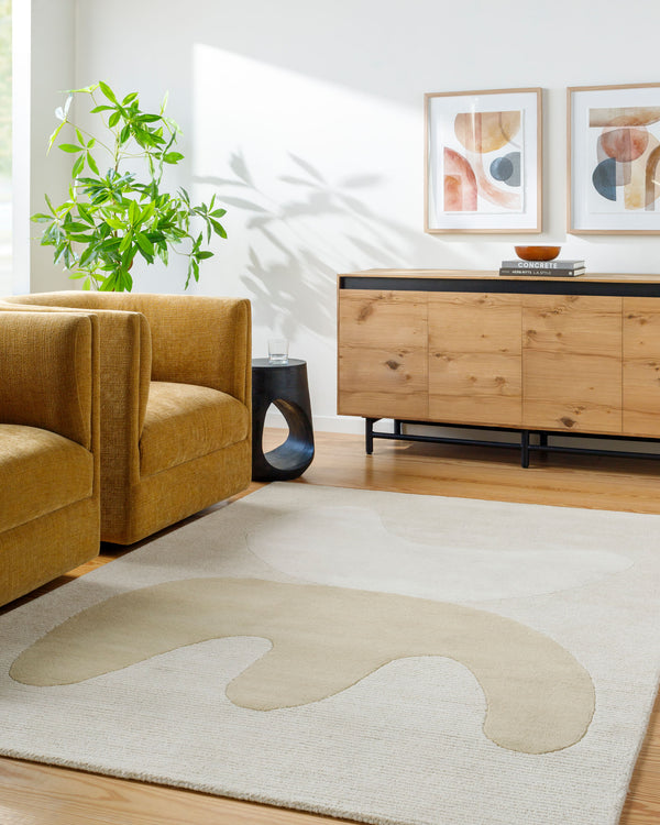 Surya Jason Wu Jsw-1000 Hand-tufted 2' X 3' Rug - Affordable Luxury With Natural Charm For Any Space Ivory Wool Jsw1006-23