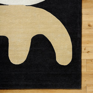 Jason Wu JSW-1007 8'10" x 12' Handmade Rug JSW1007-81012  Black, Natural, Camel Surya