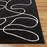 Jason Wu JSW-1008 8'10" x 12' Handmade Rug JSW1008-81012  Black, Ash Surya