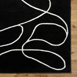 Jason Wu JSW-1008 8'10" x 12' Handmade Rug JSW1008-81012  Black, Ash Surya