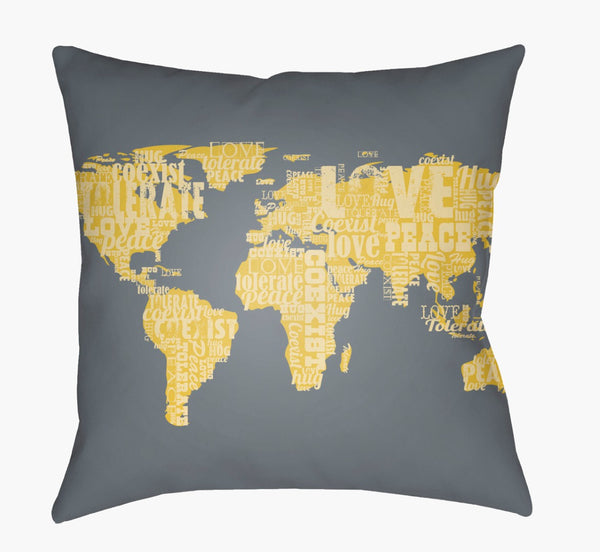 Livabliss Jetset Geometric Woven Polyester Accent Pillow Square Modern Structured Living Room JT006-2020