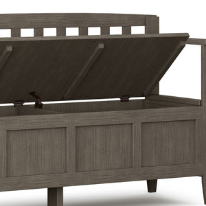 English Elm Brooklyn Handcrafted Entryway Storage Bench With Spacious Compartments And Farmhouse Charm B136P158494