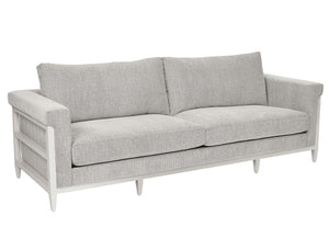 A.R.T. Furniture Atlas Sofa 100'' - Transitional Design With Fleur De Sel Finish, Cozy Chenille Fabric, And Comfort White Fabric In A Polyester,Chenille Blend,In A Gray And Beige Coloration 762521-5824