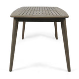 Christopher Knight Home® - Noble House - Sunqueen Outdoor Acacia Wood Rectangular Dining Table, Gray