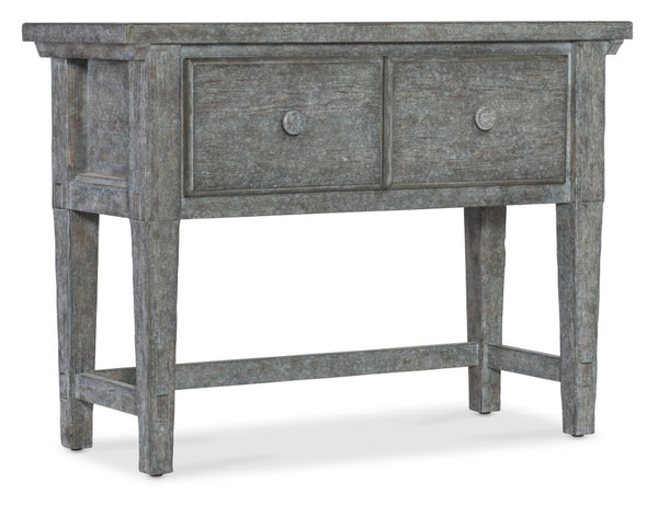 Hooker Furniture Commerce Belgian Stonewashed Console Table With Soft-Close Drawers, Tapered Legs, Pine Veneer Charm 7228-85097-45