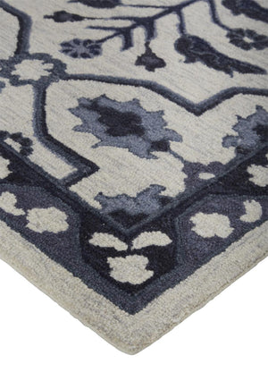 Feizy Rugs Fallon Hand-tufted Wool Rug - Rustic Tranquility With Calming Hues And Stylish Appeal For Your Home Gray,Blue,Ivory Wool Fln8839fivy000f00