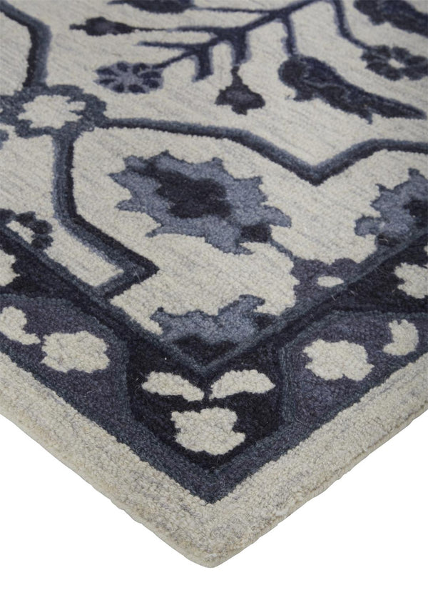 Feizy Rugs Fallon Hand-tufted Wool Rug - Rustic Tranquility With Calming Hues And Stylish Appeal For Your Home Gray,Blue,Ivory Wool Fln8839fivy000f00