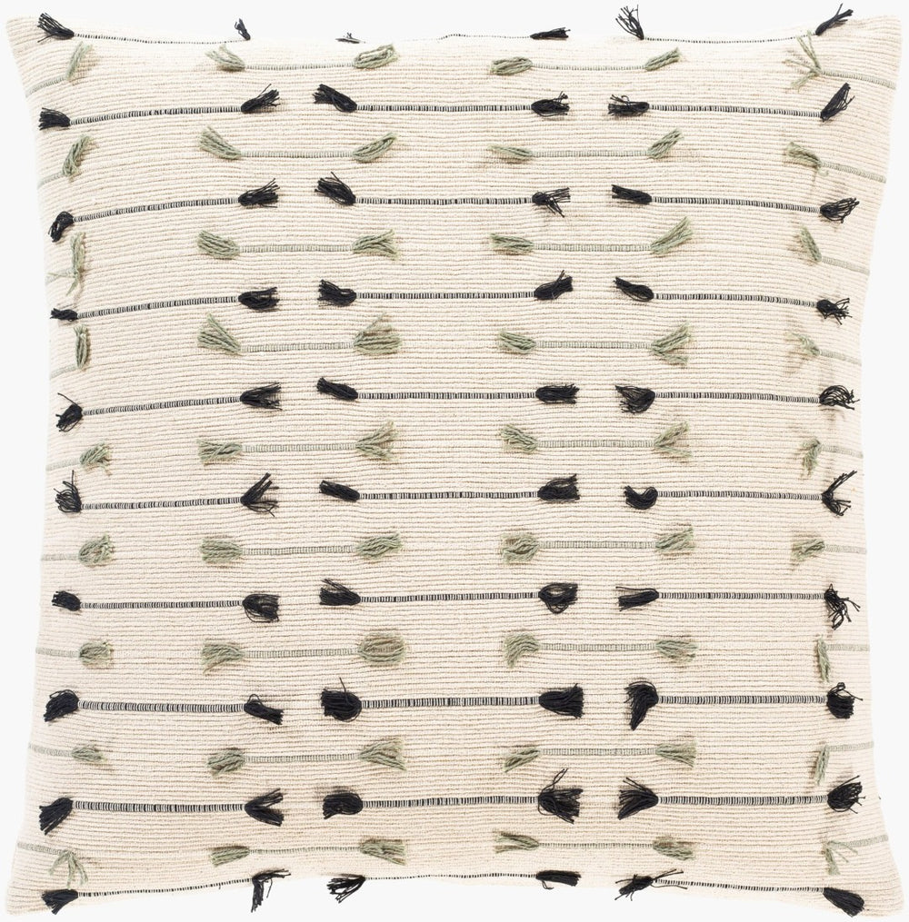 Livabliss Justine Cotton Accent Pillow Handcrafted Bohemian Global Textile for Sofa or Bed JTI003-2020P