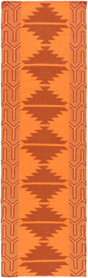 Surya Jewel Tone Ii Handmade 8' X 11' Rug - Elegant Global Design, Durable Wool, Adds Eclectic Charm! Burnt Orange Wool Jtii2070-268