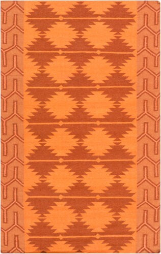 Surya Jewel Tone Ii Handmade 8' X 11' Rug - Elegant Global Design, Durable Wool, Adds Eclectic Charm! Burnt Orange Wool Jtii2070-23