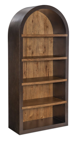 Hooker Furniture Big Sky Etagere Rustic Pecky Hickory & Maple Shelving With Dusk Metallic Finish, Distressed Charm 6700-50005-96