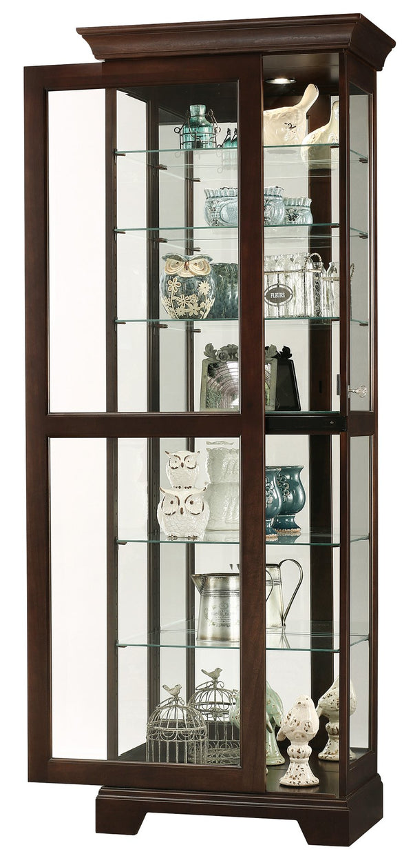 Hekman Furniture 680577 Lighted Curio Cabinet By Howard Miller – Elegant Espresso Display With Adjustable Shelves Espresso Martindale Ii Curio Cabinet 680577