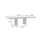 Quincy Double Pedestal Dining Table Black with Molasses Finish P375-DR-K1 Pulaski Furniture