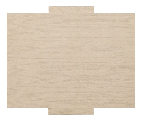 Hooker Furniture Westwood Polished Limestone End Table With Open Storage & Removable Tray — Modern Quartered Oak Veneer 6133-80113-80