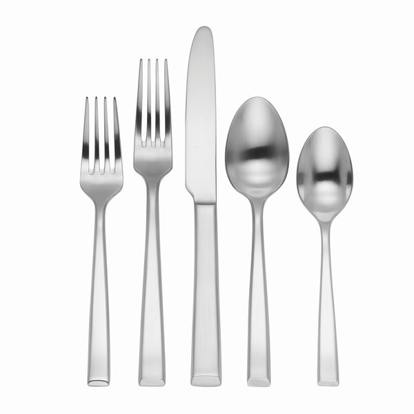 Lenox Reed and Barton East End Satin 20 Piece Set Metallic, STAINLESS METAL 3260820