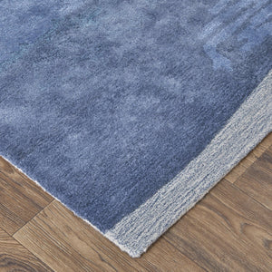 Feizy Rugs Any8921f Anya Modern Watercolor-inspired Hand-tufted Wool And Viscose Rug For Contemporary Spaces Blue,Ivory Wool,Viscose Any8921fbluivye10