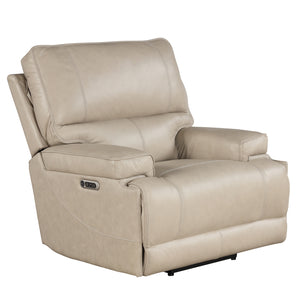 Parker House Parker Living Whitman - Verona Linen - Powered By Freemotion Cordless Power Recliner Verona Linen Top Grain Leather with Match (X) MWHI#812PH-P25-VLI